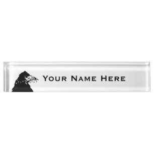 Nevermore Raven von Edgar Allan Poe Namensplakette
