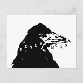 Nevermore Raven von Edgar Allan Poe Postkarte