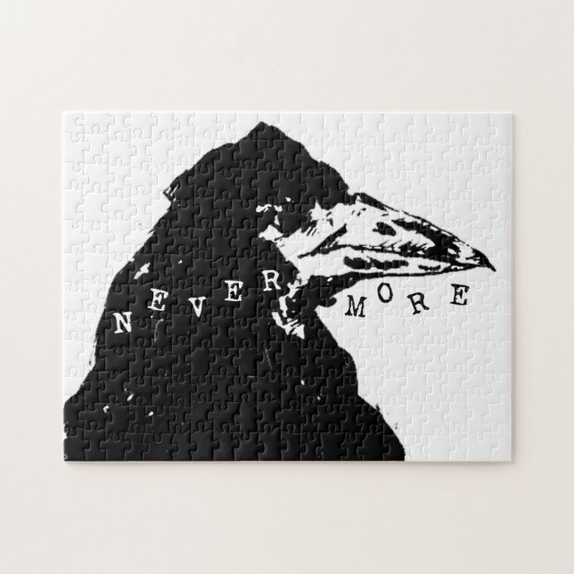 Nevermore Raven von Edgar Allan Poe Puzzle (Horizontal)