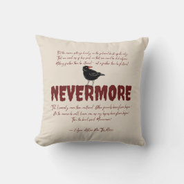 Nevermore Throw Pillow Kissen