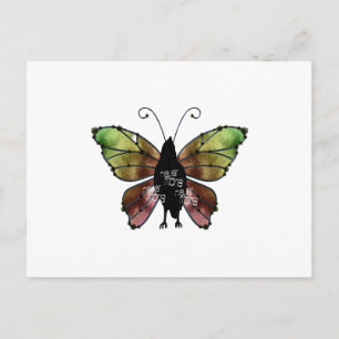 Nevermore x3 Butterfly Raven Postkarte