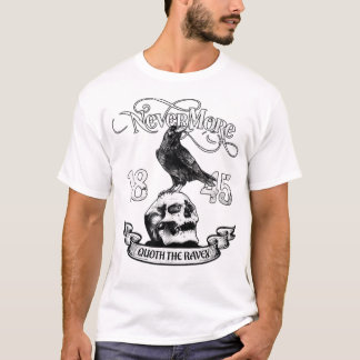 Nevermore Zitat der Raven Edgar Allan Poe T-Shirt