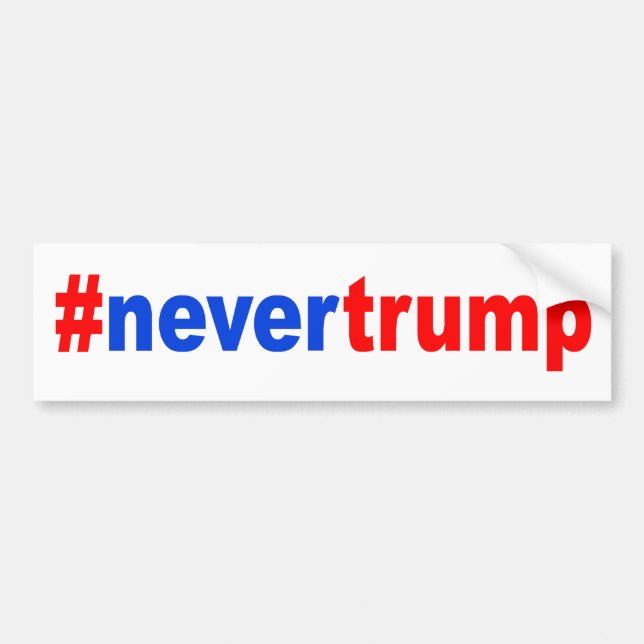 "#nevertrump " autoaufkleber (Vorne)