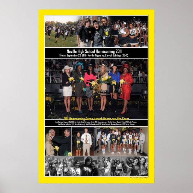Neville High School Homecoming 2011 Poster (Vorne)
