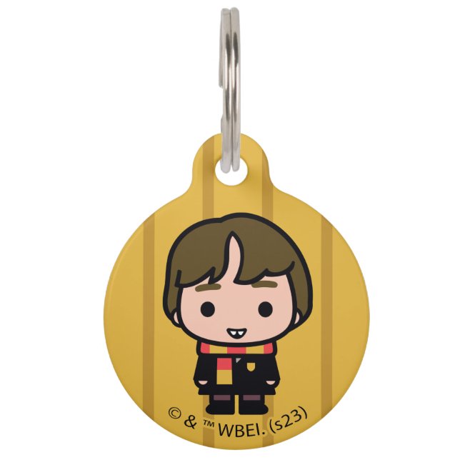 Neville Longbottom Cartoon Art Haustiermarke (Vorderseite)