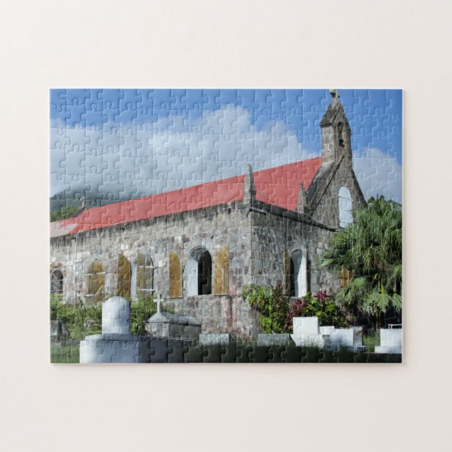 Nevis, Antillen-Kirche Puzzle (Horizontal)