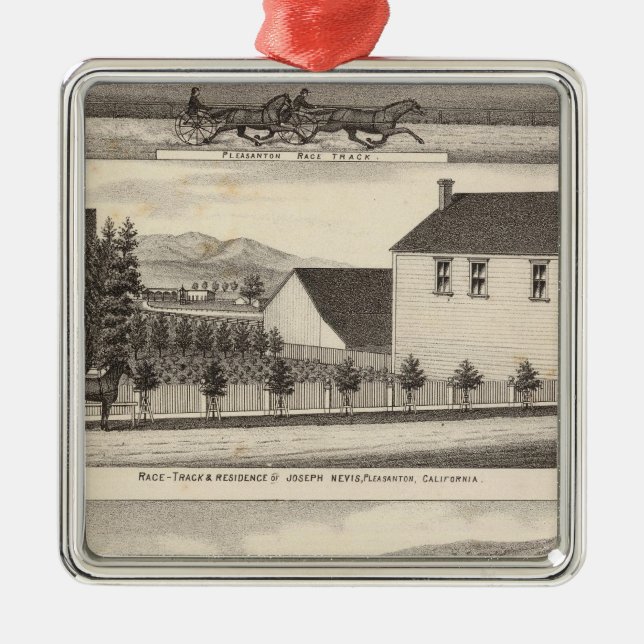 Nevis, grüne Wohnsitze, Bauernhöfe Silbernes Ornament (Vorne)
