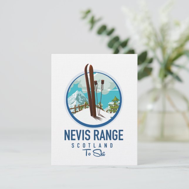 Nevis Range Schottland Ski-Logo (Stehend Vorderseite)