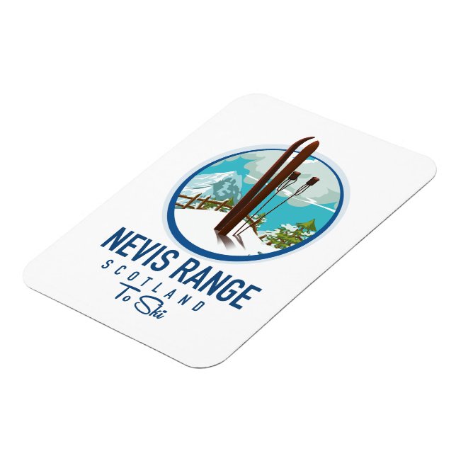 Nevis Range scotland Ski Logo Magnet (Linke Seite)