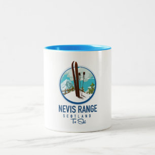 Nevis Range scotland Ski Logo Zweifarbige Tasse