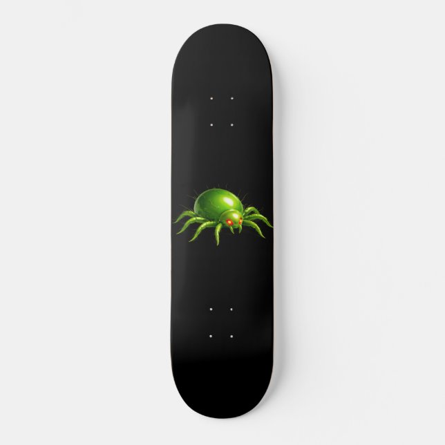 Nevoy Designs Green Mite Skateboard (Vorderseite)