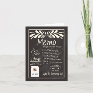 New Address Chalkboard Christmas Card Feiertagskarte