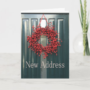 New Address Christmas Card Feiertagskarte
