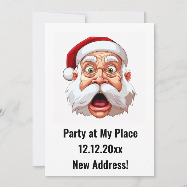 New Address Christmas Party Einladung (Vorderseite)