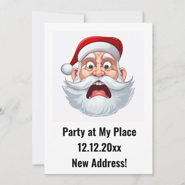 New Address Christmas Party Einladung (Vorderseite)