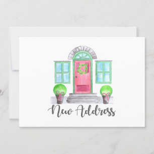 New Address Christmas Zuhause Einladung