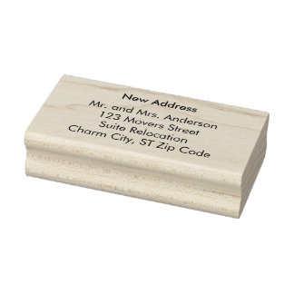 New Address Custom Rubber Stamps Gummistempel