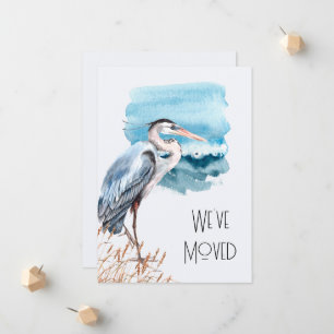 New Address Great Blue Heron Waterfront Moving Ankündigung