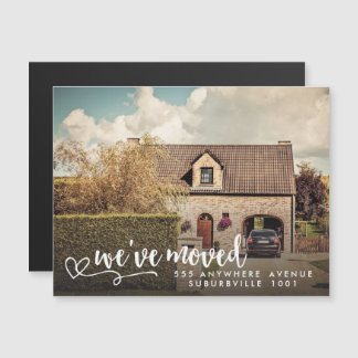 New Address Moving House Zuhause Foto Magnet