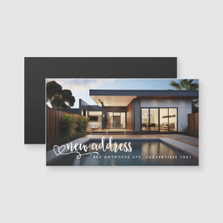 New Address Moving House Zuhause Foto Magnet
