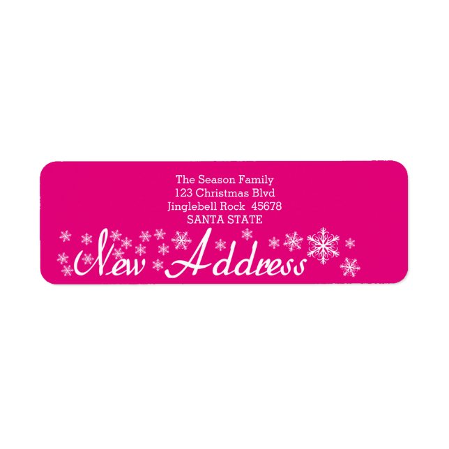 New Address Snowflake Christmas (Vorne)