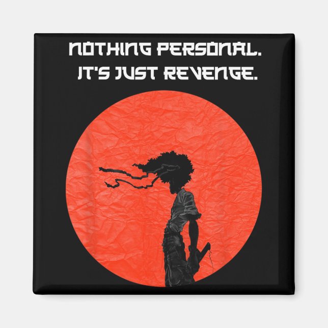 New Afro Samurai Manga Anime Cartoon Tee  Magnet (Vorne)