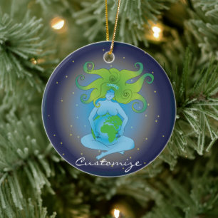 New Age Gaia Goddess Thunder_Cove Keramik Ornament