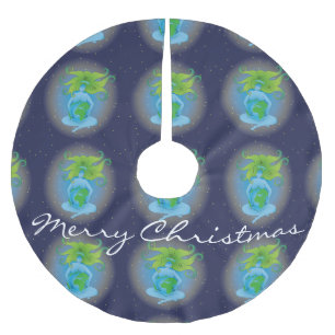 New Age Gaia Goddess Thunder_Cove  Polyester Weihnachtsbaumdecke