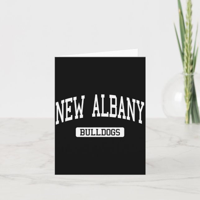 New Albany High School Hs New Albany In Varsity Sr Karte (Vorderseite)