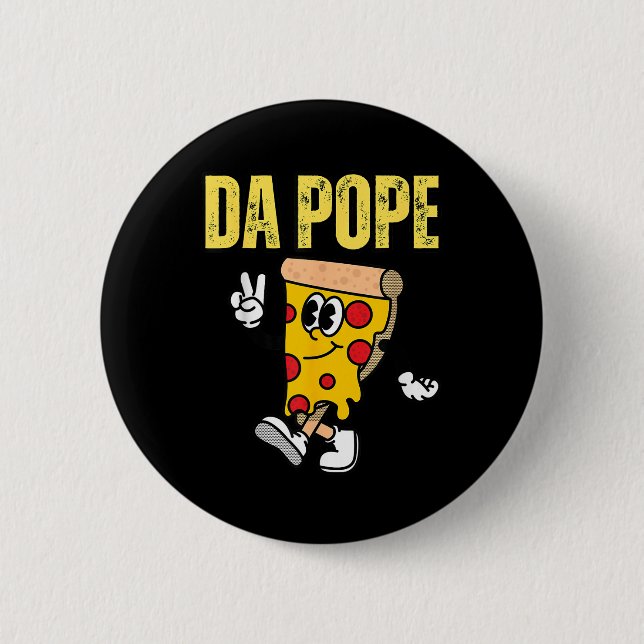 New American Pope US Pope Leo Xiv Pizza Button (Vorderseite)
