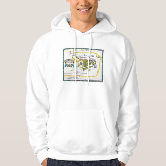 New- Amsterdamkarte, 1661 Hoodie (Vorderseite)