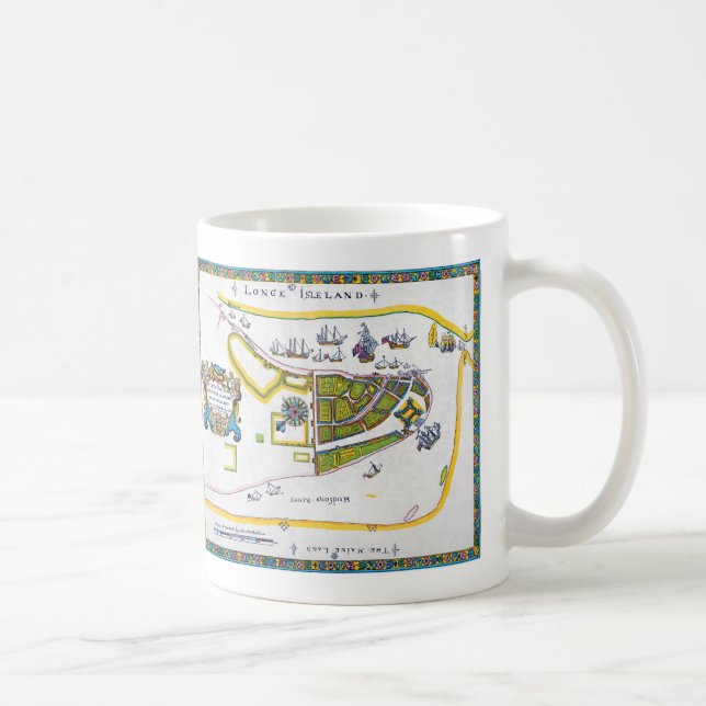 New- Amsterdamkarte, 1661 Tasse (Rechts)