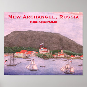 New Archangel, Russland (Sitka) Malerei Poster
