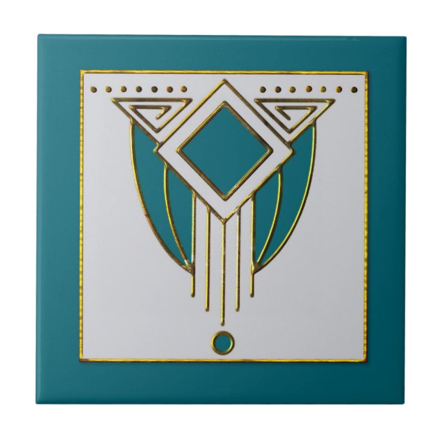 New Art Deco Keramik Tile Fliese (Vorderseite)