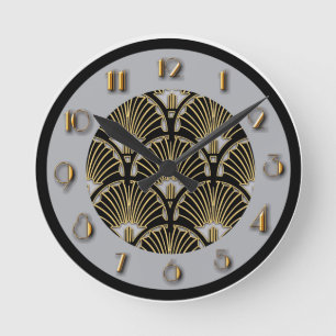 New Art Deco Wall Runde Wanduhr