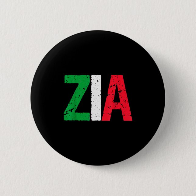 New Aunt Italian Zia Italian American Aunt Gift  Button (Vorderseite)