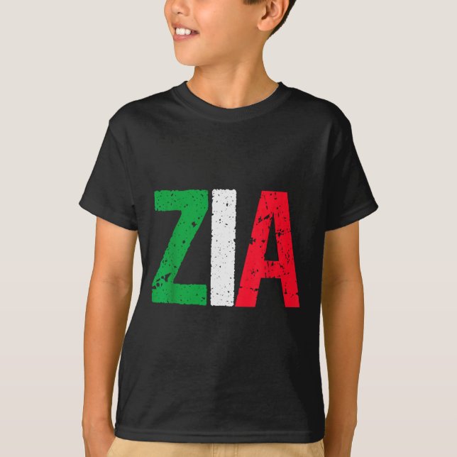New Aunt Italian Zia Italian American Aunt Gift  T-Shirt (Vorderseite)