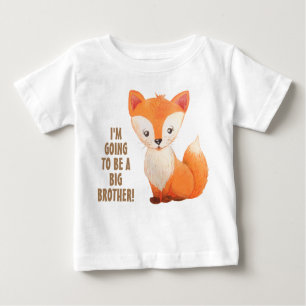 New Baby Big Brother Little Fox Kleinkind Tshirt