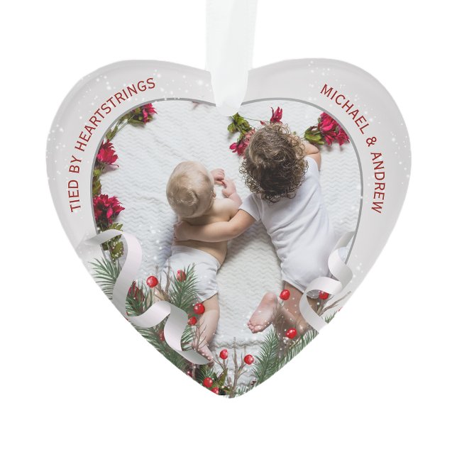 New Baby Big Brother Silver Rahmen Frohe Weihnacht Ornament (Von Creator hochgeladen)