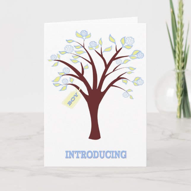 New Baby Boy Ankündigung (Vorderseite)