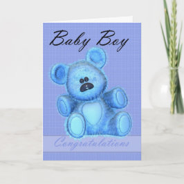 New Baby Boy Herzlichen Glückwunsch Karte