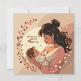 New baby card for mom warm heartfelt message karte