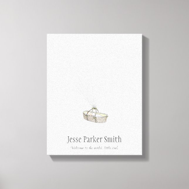 New Baby Fingerprint Balloon Gästebuch - Gelb (Vorderseite)