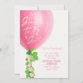 New Baby Girl Announcement Card Ankündigung