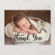 New Baby Modern Vielen Dank Blk Postkarte (Vorderseite)