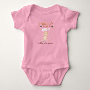 New Baby Princess Lilibet Niedlich Kitten mit Name Strampler