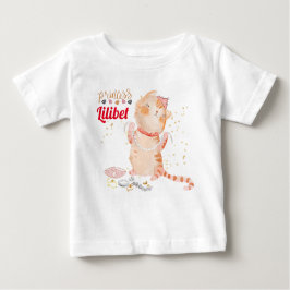 New Baby Princess Lilibet Niedlich Kitten Name Bab Baby T-shirt