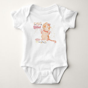 New Baby Princess Lilibet Niedlich Kitten Name Bab Strampler
