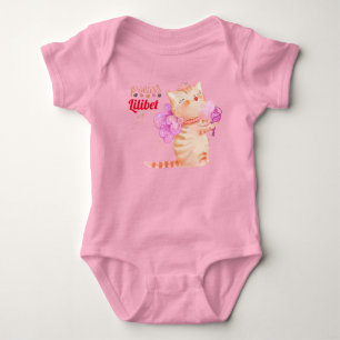 New Baby Princess Lilibet Niedlich Kitten Name Bab Strampler