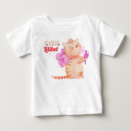 New Baby Princess Lilibet Niedlich Kitten Name Bab T-shirt